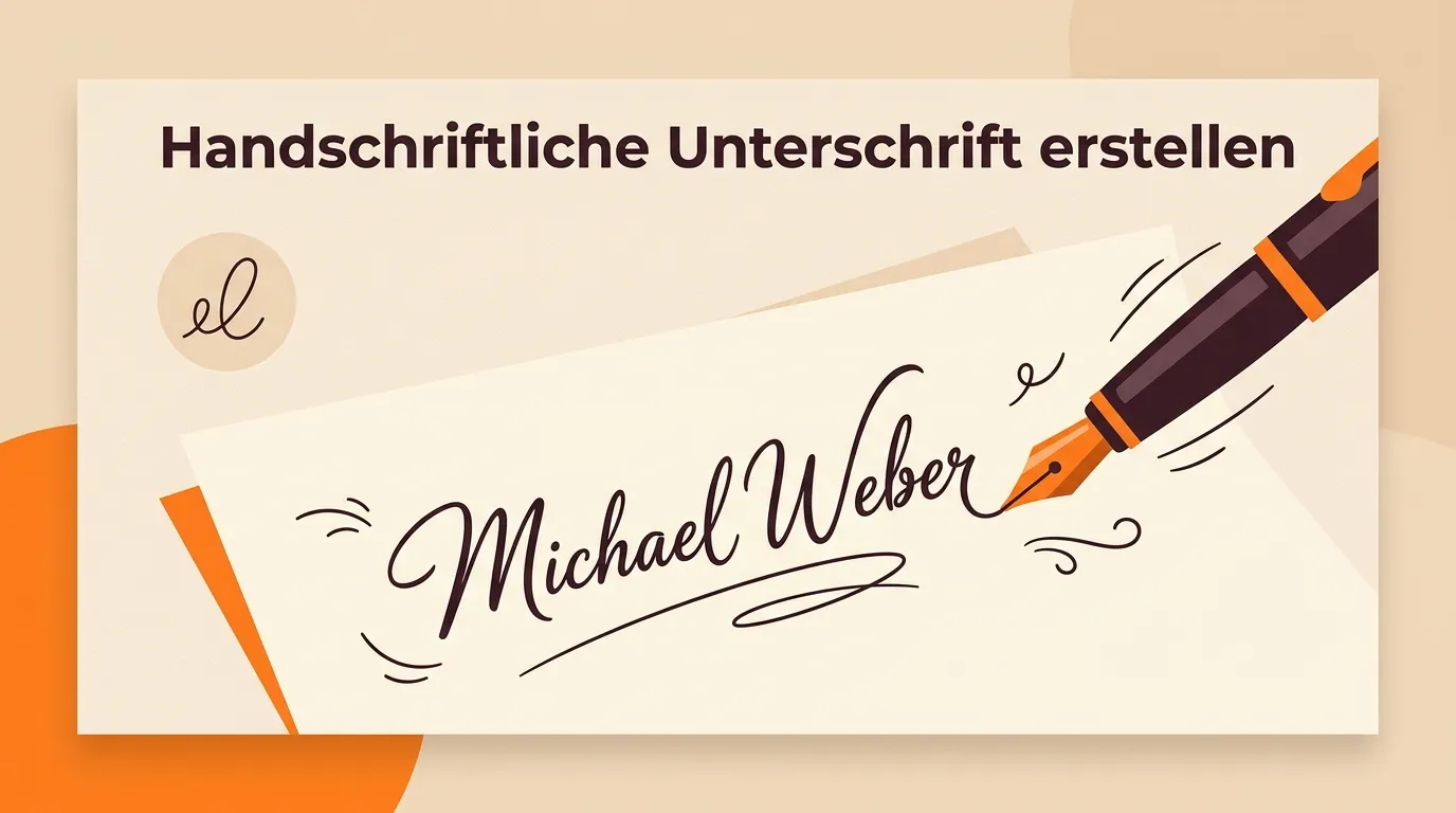 Handschriftliche Unterschrift erstellen und als transparente Datei exportieren